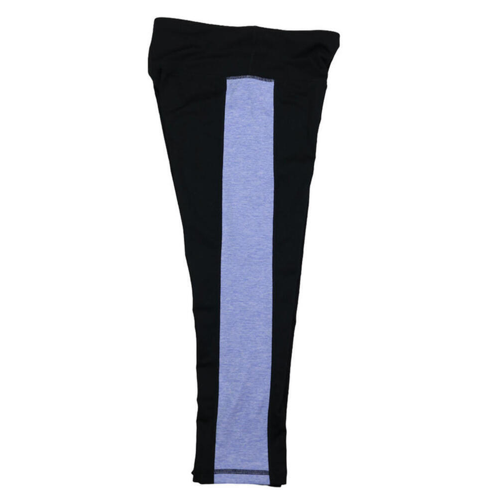Ideology Women's Colorblocked Cropped Leggings Noir Pery Ice sz. XS - Picture 5 of 5